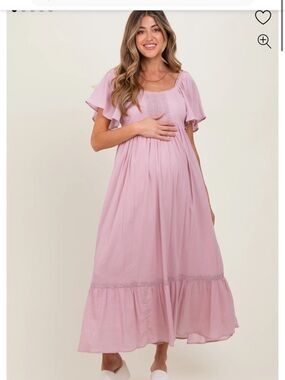 Pink blush Maternity Pink Maxi Dress